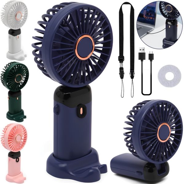 Настільний акумуляторний вентилятор Mini Fan N-15 міні охолоджувач повітря з дисплеєм, підставкою для телефона та ароматизацією повітря від USB YH-2