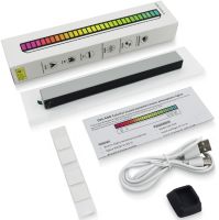 Музыкальный светильник эквалайзер Sound Control Lamp D08-RGB светодиодная звуковая 32 LED лампа с подсветкой под музыку и подставкой от сети USB
