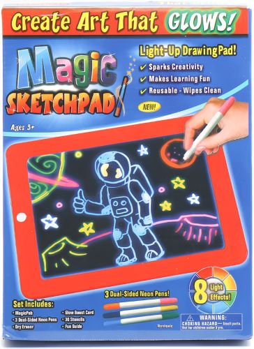 Світловий 3D планшет Magic SketchPad RD-2003 чарівна дитяча світлодіодна LED дошка для малювання світлом з дисплеєм і неоновими маркерами від 3-х років