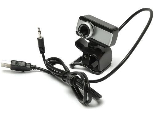 Провідна веб камера з мікрофоном Digital HD Camera RD517 640х480 універсальна зовнішня USB веб-камера на прищіпці для ПК комп'ютера і ноутбука Чорна