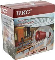 Ручний мегафон рупор 15W UKC ER-22U дальність 200м гучномовець на ремені з функцією запису голосу і вбудованою сиреною на акумуляторі ER22U