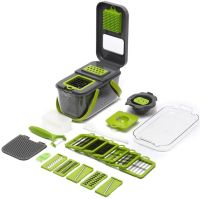 Многофункциональная овощерезка Veggie slicer MA-8 22 в 1 кухонная терка измельчитель слайсер для нарезки овощей и фруктов с насадками и контейнером