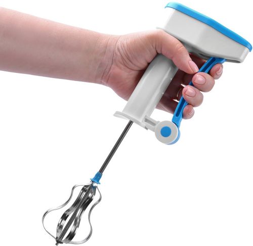 Ручний напівавтоматичний міксер Easy Flow Blender HSM-50230 механічний бездротовий занурювальний блендер кухонний вінчик для збивання Kitchen whisk