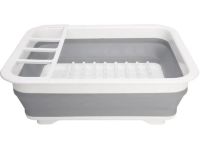 Складна кухонна сушарка для посуду Kitchen Craft Joseph Extend BN-090 розкладна, силіконова сушка для тарілок і кухонних приладів, піддон