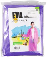 Багаторазовий дощовик з капюшоном EVA Raincoat TY876 120 см універсальний вітрозахисний плащ на кнопках з довгим рукавом від дощу і вітру AND-74