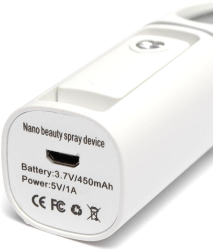 Зволожувач для шкіри обличчя Nano Mist Sprayer RK-L6 портативний Нано-розпилювач з підсвічуванням, спрей розпилювач з резервуаром для води 30 мл USB