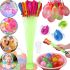 Набор водяных шариков бомбочек Happy Baby Balloons MS-23-221 37 штук комплект разноцветных шаров бомб для водных битв с насадкой для залива воды