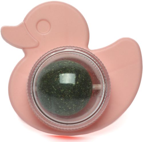 Игрушка лакомство шарик с кошачьей мятой Cat Mint Toy Ball AND LY-757 вращающийся ролик из натуральной мяты, вкусняшка мята на липучке для котов