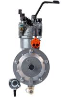 Газовий карбюратор для бензинового генератора Dual Fuel Carburetor 4-6 кВт з газовим редуктором і перемикачем на два види палива пропан-бутан