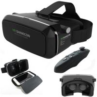 3d окуляри віртуальної реальності з пультом ДУ VR Shinecon G04, 3д шолом віртуальної реальності для телефону, гарнітура для 4.7-6 дюймів, Чорний