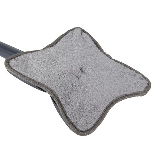 Квадратна телескопічна швабра Triangle Spin Mop для сухого та вологого прибирання регульована швабра конюшина з віджимом 360 для миття вікон і стін