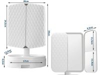 Настільне потрійне дзеркало Led Lighted WX-810 з підсвічуванням і органайзером для зберігання косметики, косметичне акумуляторне дзеркало зі збільшенням