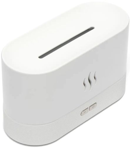 Зволожувач повітря Flame Aroma Diffuser EL - 96W дифузор ефірного масла з імітацією полум'я диму настільний ароматизатор 7 кольорів підсвічування HY01