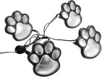 Садовые светящиеся следы Paw Print Light DL49 автономный уличный LED светильник в грунт, светодиодное освещение для газона на солнечной батарее
