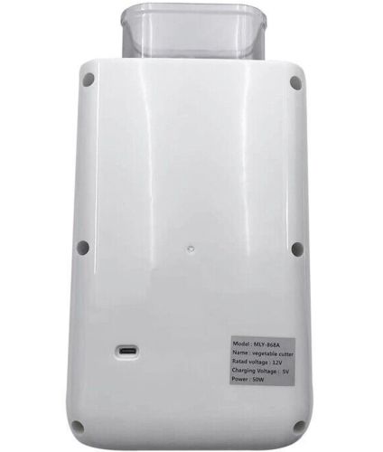 Багатофункціональна електрична овочерізка Vegetable cutter MLY-868A 3в1, кухонна слайсер терка для овочів з 3 насадками від мережі Біла