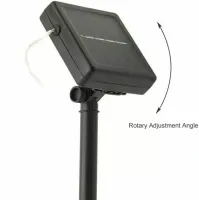 Вулична Світлодіодна гірлянда Solar String Lights LS48-100W 12 метрів 100 LED діодів Холодний білий Роса Cool light з сонячною панеллю для дерев і веранд