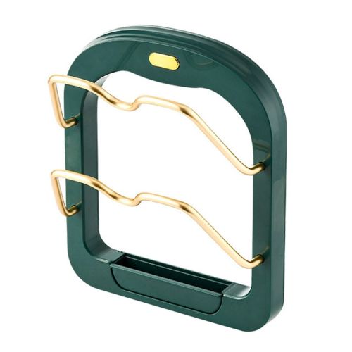 Настінний тримач для кришок Kitchen Pot Cover Rack, Підставка органайзер сушарка для 2 кришок каструль на стіну, Навісний стелаж для кришок