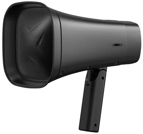 Бездротовий Bluetooth мегафон гучномовець DV-680 з сонячною панеллю, Ручний акумуляторний рупор для посилення і запису голосу FM TF на ремені