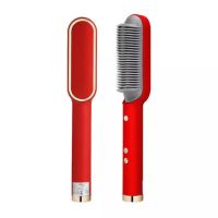 Электрическая расческа выпрямитель Hair Straightener HQT-909, Щетка с турмалиновым покрытием, Утюжок расческа-выпрямитель для укладки волос