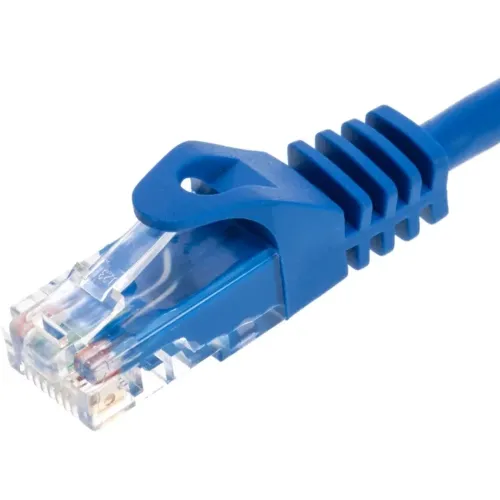 Високошвидкісний мережевий LAN кабель патч корд UTP Cat5e 30 метрів RJ - 45 для підключення до комп'ютера Інтернету, комутаційний ethernet шнур Синій