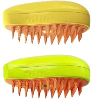 Электрическая паровая щетка Pet Brush SBC-1 для вычесывания шерсти кошек и собак, расческа распылитель с увлажнением для ухода за домашними животными