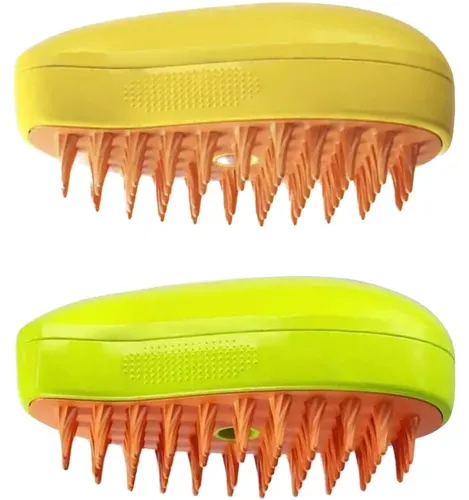 Электрическая паровая щетка Pet Brush SBC-1 для вычесывания шерсти кошек и собак, расческа распылитель с увлажнением для ухода за домашними животными