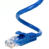 Високошвидкісний мережевий LAN кабель патч корд UTP Cat5e 30 метрів RJ - 45 для підключення до комп'ютера Інтернету, комутаційний ethernet шнур Синій