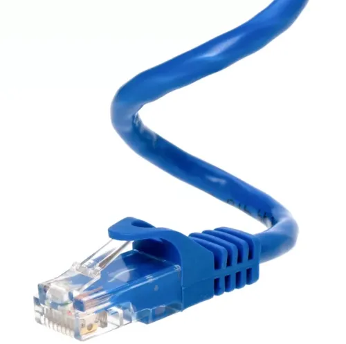 Високошвидкісний мережевий LAN кабель патч корд UTP Cat5e 30 метрів RJ - 45 для підключення до комп'ютера Інтернету, комутаційний ethernet шнур Синій