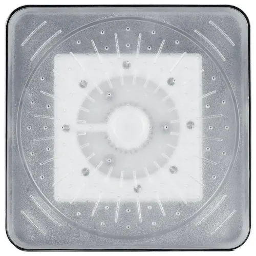 Світлодіодна квадратна насадка лійка для верхнього душу Shower head AND XL-902 з LED RGB підсвічуванням, душова насадка-лійка з датчиком температури