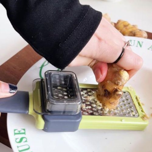 Ручна терка для часнику Functional Kitchen Gardget, Ручний кухонний подрібнювач, часничниця, подрібнювач-терка, давилка, прес, сиру шоколаду