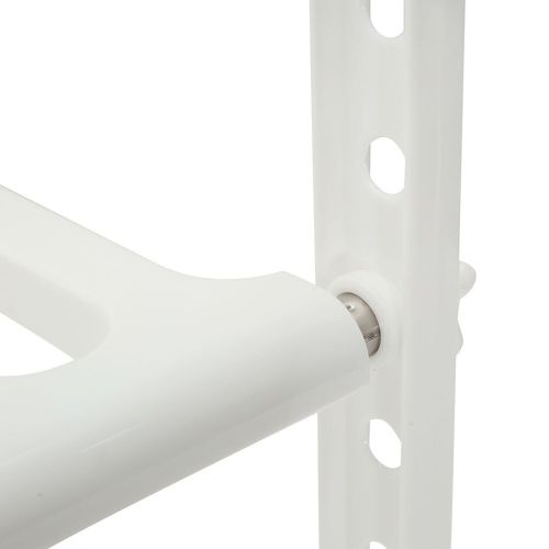 Багатофункціональна регульована кухонна Полиця стійка Kitchen Rack 38-70 см для зберігання посуду, розсувний органайзер під раковину 2 яруси Біла