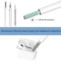 Багатофункціональна чистяча щітка ручка для чищення навушників 3 в 1 Multi Cleaning Pen XL-607, Набір для очищення гарнітури, смартфонів і клавіатури