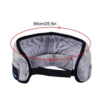 Маска для сну і відпочинку 3D Music Goggles AND183 з Bluetooth гарнітурою, USB Пов'язка на очі з навушниками на липучці з акумулятором сіра