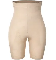 Утягивающие шорты для коррекции фигуры California Beauty Slim'n Lift, Утягивающее женское белье Слим энд Лифт Силует с завышенной талией Бежевые