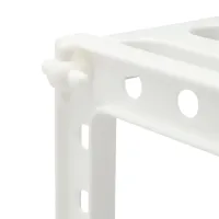 Багатофункціональна регульована кухонна Полиця стійка Kitchen Rack 38-70 см для зберігання посуду, розсувний органайзер під раковину 2 яруси Біла