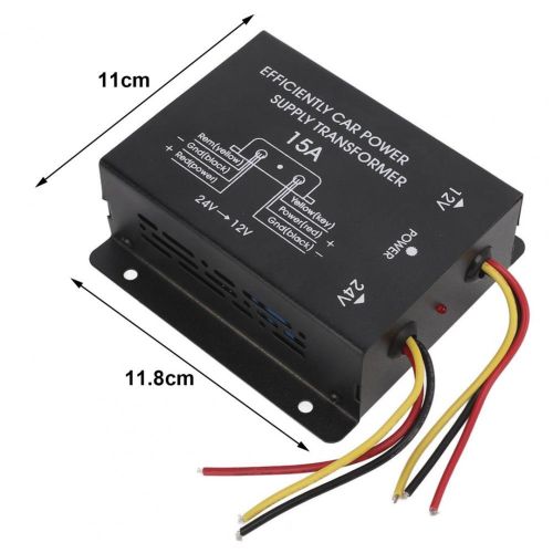 Перетворювач авто інвертор DC/DC 24V-12V 15A GS-D15A 180W