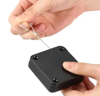 Автоматичний натяжний Дверний доводчик дверей AutoMatic Door Closer зі сталевим тросом 1.2 м, Пристрій для закривання дверей, вікон і ящиків чорний