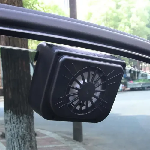 Автомобільний віконний вентилятор Solar Auto Fan на сонячній батареї з гумовою трубкою для кріплення на бічне скло, система охолодження машини