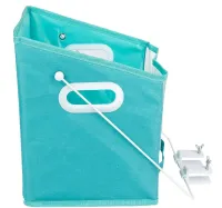 Складаний органайзер кошик Closet Caddy Box з жорстким піддоном для зберігання речей і постільної білизни з кріпленням, Контейнер для одягу Синій