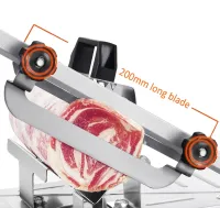 Ручний кухонний верстат ломтерезка Food Slicer LY - 38 слайсер для нарізки м'ясних, ковбасних і сирних виробів, верстат різак YK114 для замороженого м'яса