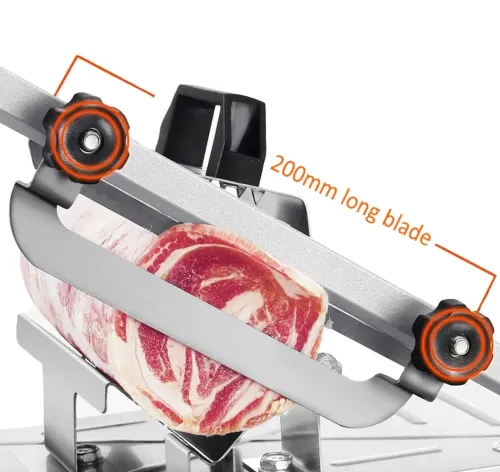 Ручний кухонний верстат ломтерезка Food Slicer LY - 38 слайсер для нарізки м'ясних, ковбасних і сирних виробів, верстат різак YK114 для замороженого м'яса