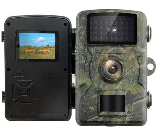 Охотничья фотоловушка Trail Wild Hunt DL-001 IP66 12mp с экраном 2" и ночным видением, Боди камера нагрудный видеорегистратор с датчиком движения