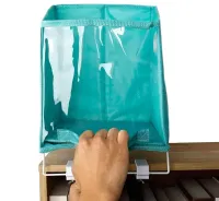 Складаний органайзер кошик Closet Caddy Box з жорстким піддоном для зберігання речей і постільної білизни з кріпленням, Контейнер для одягу Синій