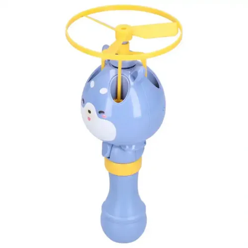 Літаючий генератор мильних бульбашок на запуску Bubble Toy з літаючим пропелером, дитяча іграшка вертушка пускає мильні бульбашки 80мл для дітей