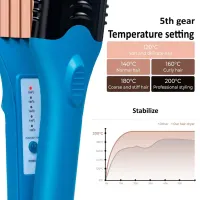 Плойка випрямляч 3D Hair Printing Iron XL - 619 для випрямлення волосся з насадками з малюнком, щипці 5 пластин з керамічним покриттям і рукавичкою