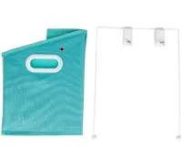 Складаний органайзер кошик Closet Caddy Box з жорстким піддоном для зберігання речей і постільної білизни з кріпленням, Контейнер для одягу Синій