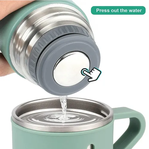 Подарунковий набір термос Vacuum Flask Tea Set з вакуумною ізоляцією 500 мл з 3 кружками Бокс з термокружкой і чашками з нержавіючої сталі