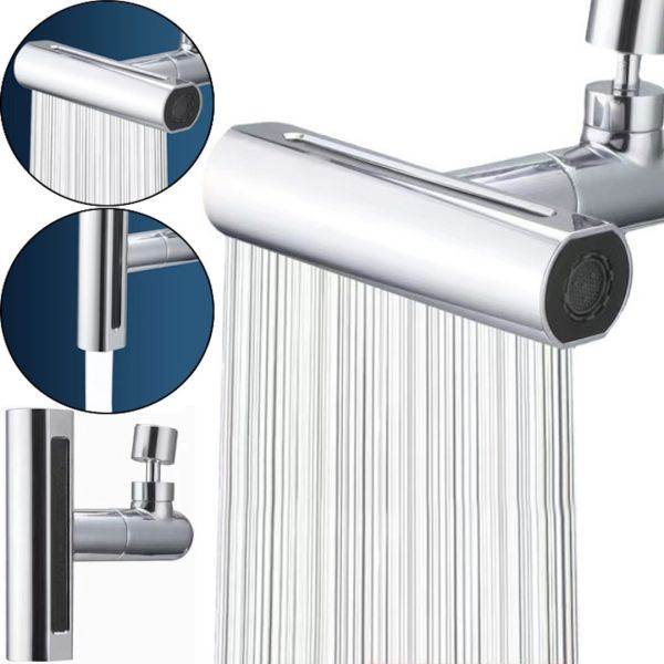 Універсальна насадка аератор на змішувач Водоспад Shower Head AND527 поворотна головка розпилювач на 180 градусів 4 режими для змішувача для кухні