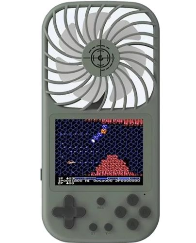 Игровая портативная консоль с вентилятором Gen Game Fan F1 HS-224 на 500 игр, Ретро мини приставка с дисплеем 2.8" Dendy JD-05 от аккумулятора
