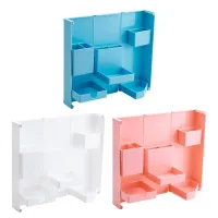 Настільний складаний органайзер Folding Storage Box FB - 1990 для канцелярського приладдя, підставка кейс для канцелярії і дрібниць на 6 відділень